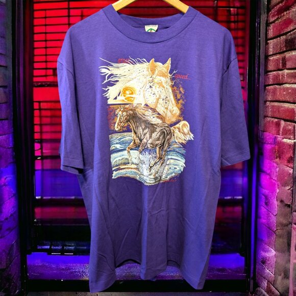 Grace Speed Power Beauty Tiger Brand Knitting Co. Vintage Single Stitch T-Shirt - Picture 1 of 7